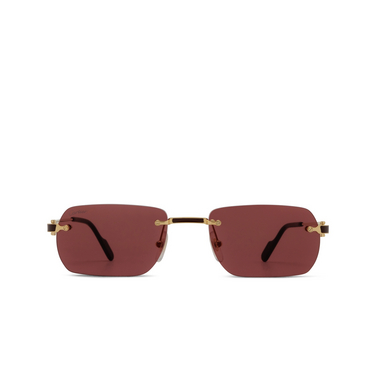 Lunettes de soleil Cartier CT0498S 002 gold - Vue de face