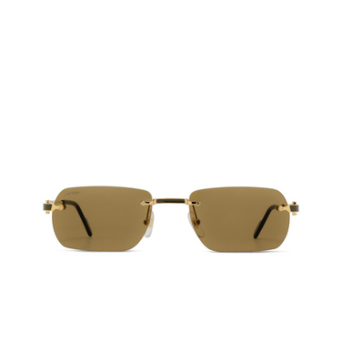 Lunettes de soleil Cartier CT0498S 005 gold - Vue de face