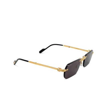 Lunettes de soleil Cartier CT0499S 001 gold - Vue trois quarts