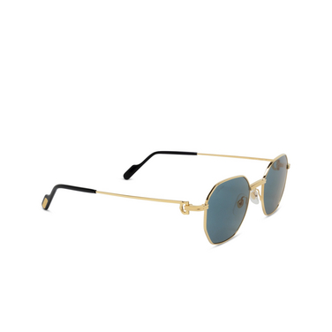 Cartier CT0500S Sunglasses 003 gold - three-quarters view