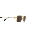 Lunettes de soleil Cartier CT0501S 001 gold - Vignette du produit 3/4