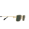 Lunettes de soleil Cartier CT0501S 003 gold - Vignette du produit 3/4