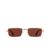 Lunettes de soleil Cartier CT0501S 006 gold - Vignette du produit 1/4