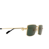 Lunettes de soleil Cartier CT0501S 007 gold - Vignette du produit 3/4