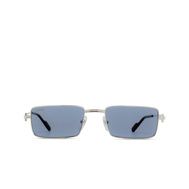 Lunettes de soleil Cartier CT0501S 008 silver - Vue de face