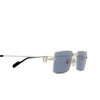 Lunettes de soleil Cartier CT0501S 008 silver - Vignette du produit 3/4