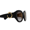 Occhiali da sole Cartier CT0502S 001 black - anteprima prodotto 3/4