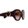 Cartier CT0502S Sunglasses 004 burgundy - product thumbnail 3/4