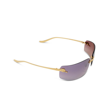 Cartier CT0503S Sunglasses 003 gold - three-quarters view