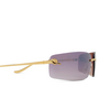 Lunettes de soleil Cartier CT0503S 003 gold - Vignette du produit 3/4