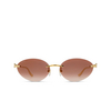 Gafas de sol Cartier CT0504S 002 gold - Miniatura del producto 1/4