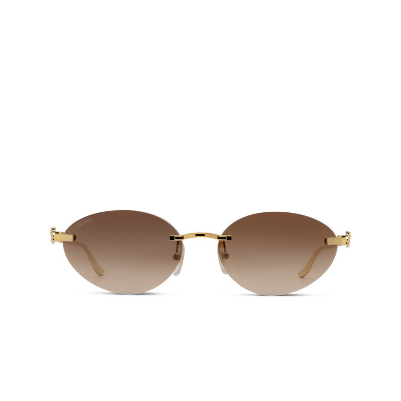 Occhiali da sole Cartier CT0504S 003 gold - 1/4