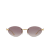 Cartier CT0504S Sunglasses 004 gold - product thumbnail 1/4