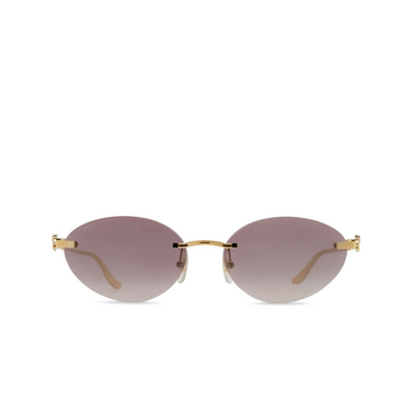 Lunettes de soleil Cartier CT0504S 004 gold - Vue de face