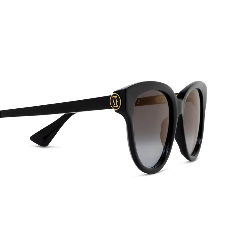 Occhiali da sole Cartier CT0506S 001 black - 3/4