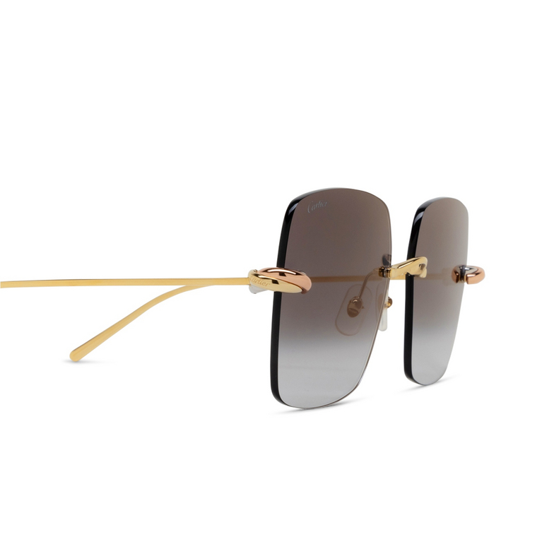 Cartier CT0508S Sunglasses 001 gold - 3/4