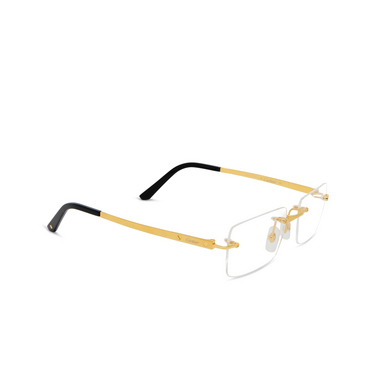 Gafas graduadas Cartier CT0511O 001 gold - Vista tres cuartos