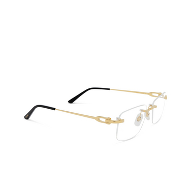 Cartier CT0521O Eyeglasses 001 gold - three-quarters view