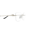 Lunettes de vue Cartier CT0522O 002 silver - Vignette du produit 3/4