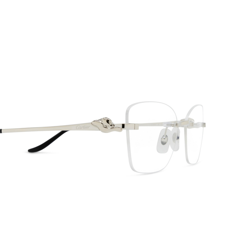 Gafas graduadas Cartier CT0522O 002 silver - 3/4