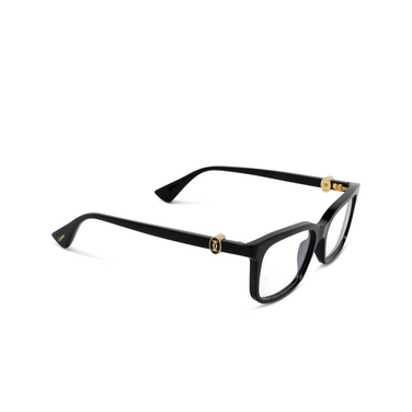 Gafas graduadas Cartier CT0525O 005 black - Vista tres cuartos