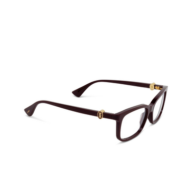 Cartier CT0525O Eyeglasses 007 burgundy - three-quarters view