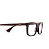 Gafas graduadas Cartier CT0525O 007 burgundy - Miniatura del producto 3/4