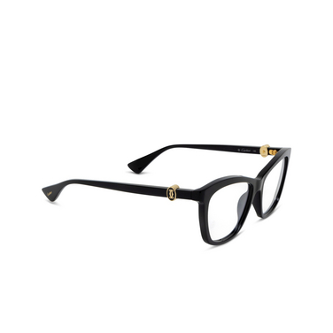 Gafas graduadas Cartier CT0526O 001 black - Vista tres cuartos