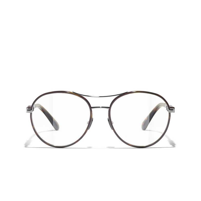 CHANEL pilot Eyeglasses C108 gunmetal