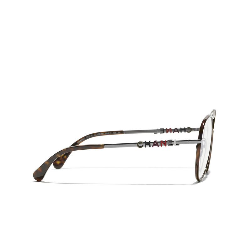 CHANEL pilot Eyeglasses C108 gunmetal