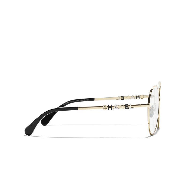 CHANEL pilot Eyeglasses C395 gold