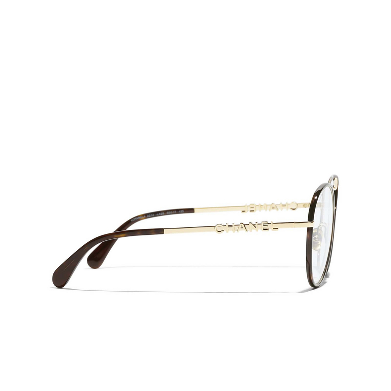 CHANEL pilot Eyeglasses C429 gold