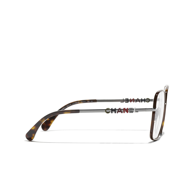 CHANEL square Eyeglasses C108 gunmetal