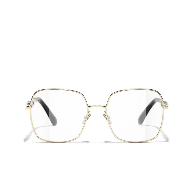 CHANEL square Eyeglasses C395 gold