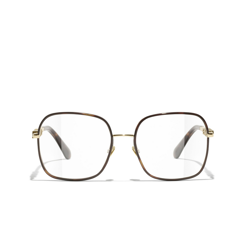 CHANEL square Eyeglasses C429 gold