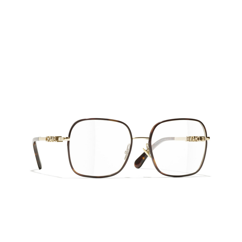 CHANEL square Eyeglasses C429 gold