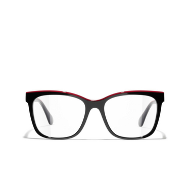 CHANEL square Eyeglasses 1794 black - front view