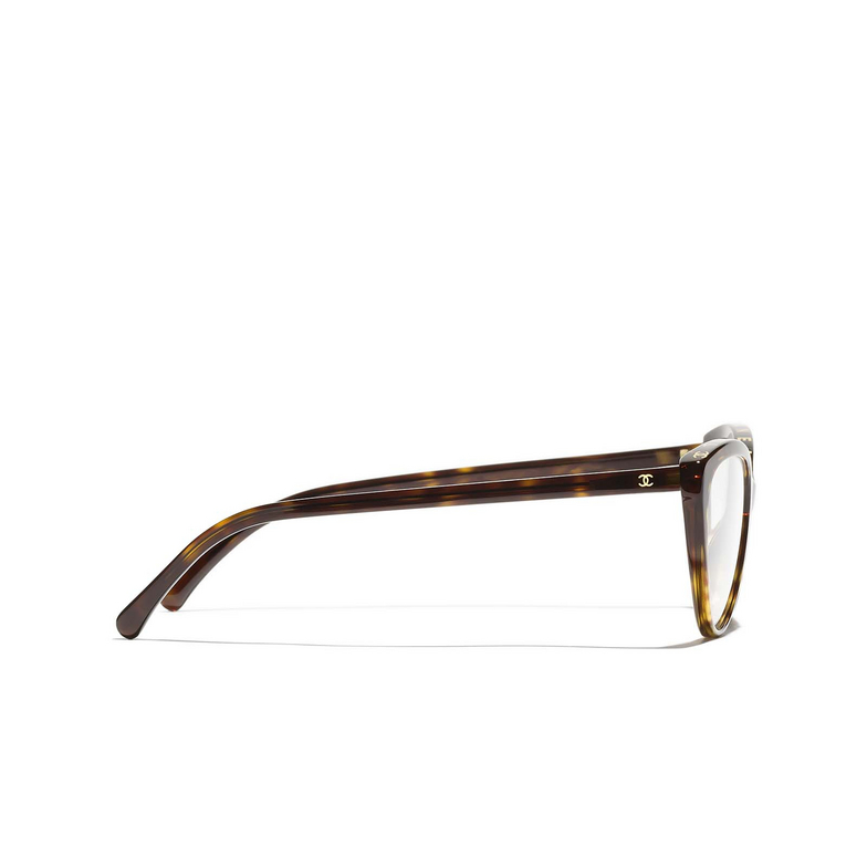 CHANEL cateye Eyeglasses C714 dark havana