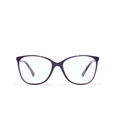 CHANEL pantos Eyeglasses 1758 purple - front view