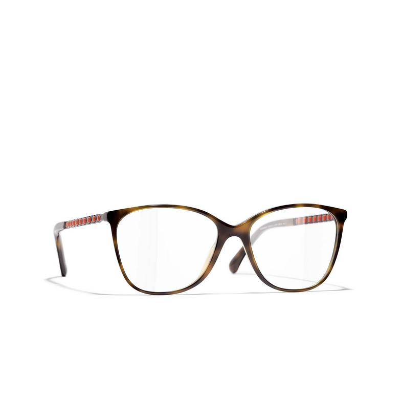 CHANEL pantos Eyeglasses 1761 tortoise