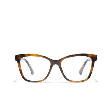 CHANEL square Eyeglasses 1761 tortoise - front view
