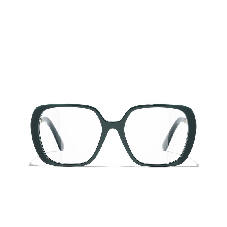 CHANEL square Eyeglasses 1459 green