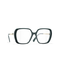 CHANEL square Eyeglasses 1459 green