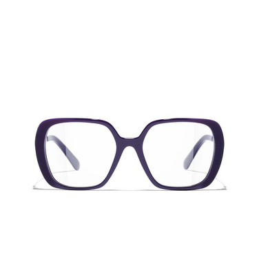 CHANEL square Eyeglasses 1758 purple - front view