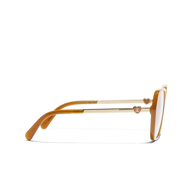 CHANEL square Eyeglasses 1760 brown