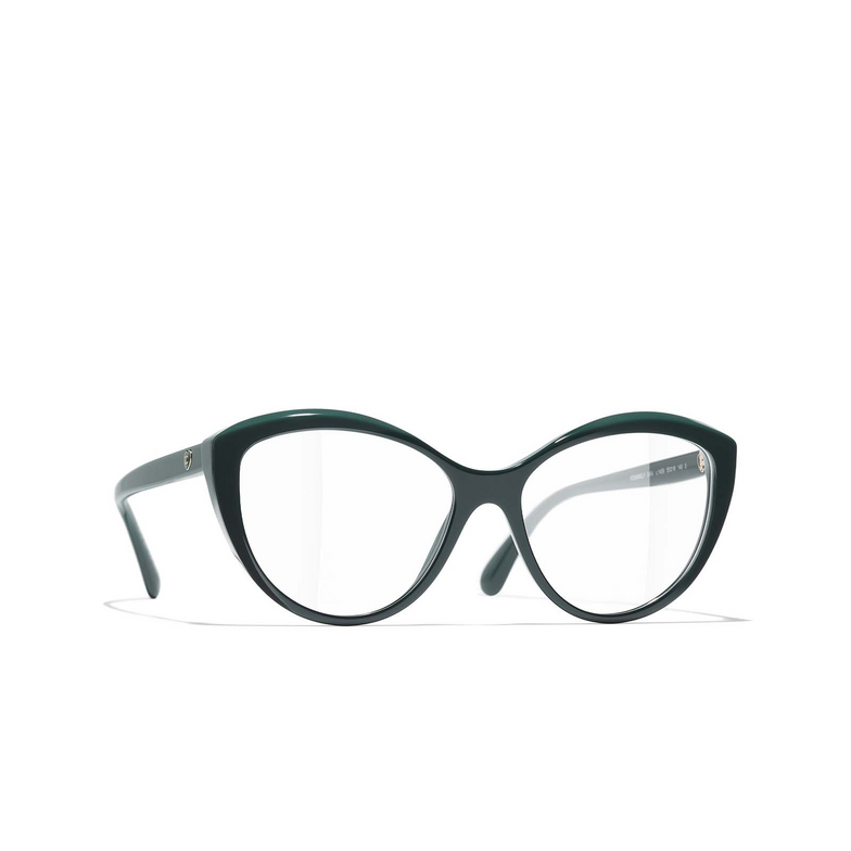 CHANEL cateye Eyeglasses 1459 green