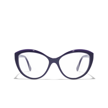 Gafas para graduar ojo de gato CHANEL 1758 purple - Vista delantera