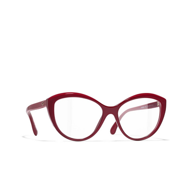 CHANEL cateye Eyeglasses 1759 red - three-quarters view
