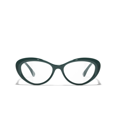 CHANEL cateye Eyeglasses 1459 green - front view