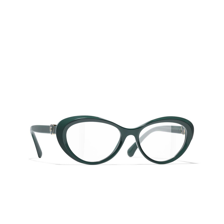 CHANEL cateye Eyeglasses 1459 green